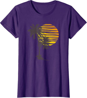 Beach Palm Tree T-Shirt Nice Funny Holiday Summer Holiday