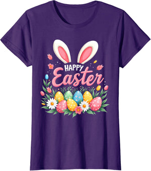 Happy Easter Bunny Spring Easter Egg Easter Shirts For Women