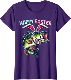 Fisherman Bunny Ears Funny Fish Easter Holiday Eggs Fishing