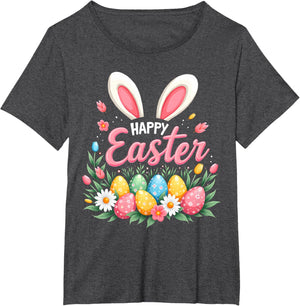 Happy Easter Bunny Spring Easter Egg Easter Shirts For Women
