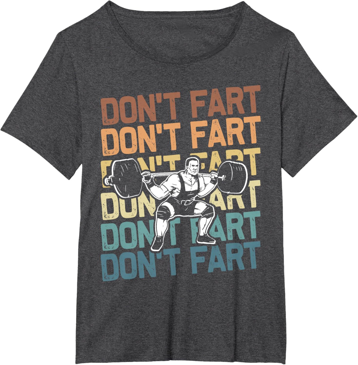 Funny Wieghtlifting Apparel for Men Women Don't Fart Lifting Weights Weightlifting Gym Fitness Workout T-Shirt, Small, Black