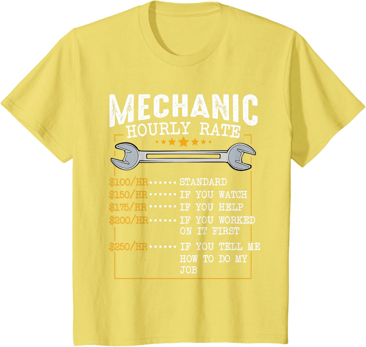 Mechanic Hourly Rate Car Mechatronics Engineer Profession Car Gift