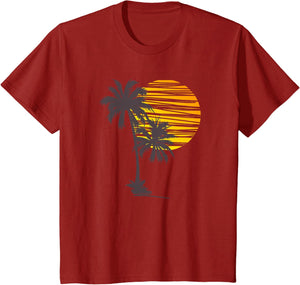 Beach Palm Tree T-Shirt Nice Funny Holiday Summer Holiday