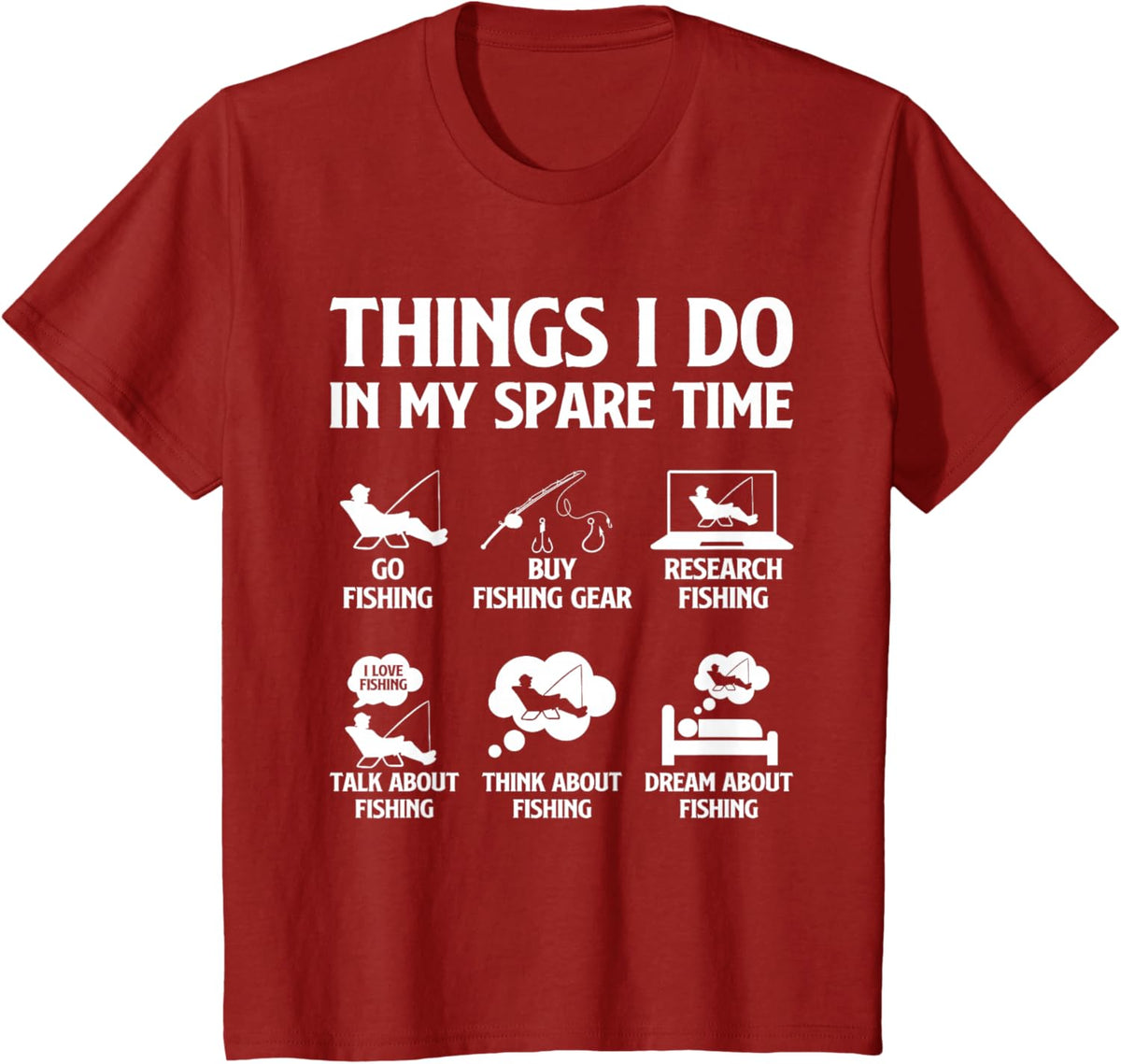 Things I Do in My Spare Time Fishing Boys Men Bass Fishing