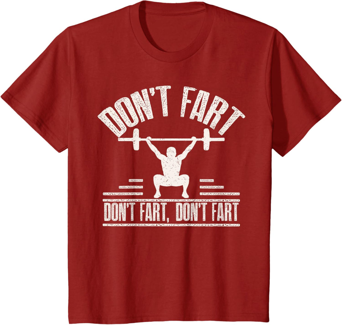 Don't Fart Funny Fitness Gym Workout Weights Squat