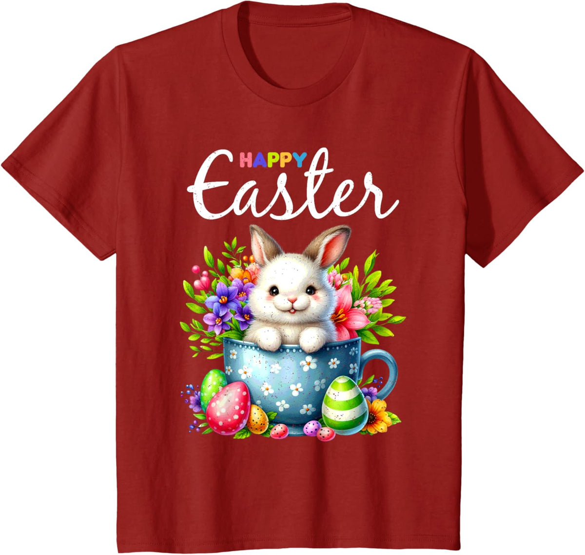 Bunny Egg Hunt Happy Easter Cute Spring Christian Holiday