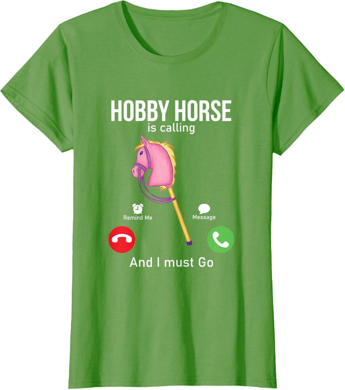 Funny Hobby Horsing Gifts For Hobby Horse Riders Unisex-Adult Black Cotton Blend T-Shirt Small Classic Fit Short Sleeve