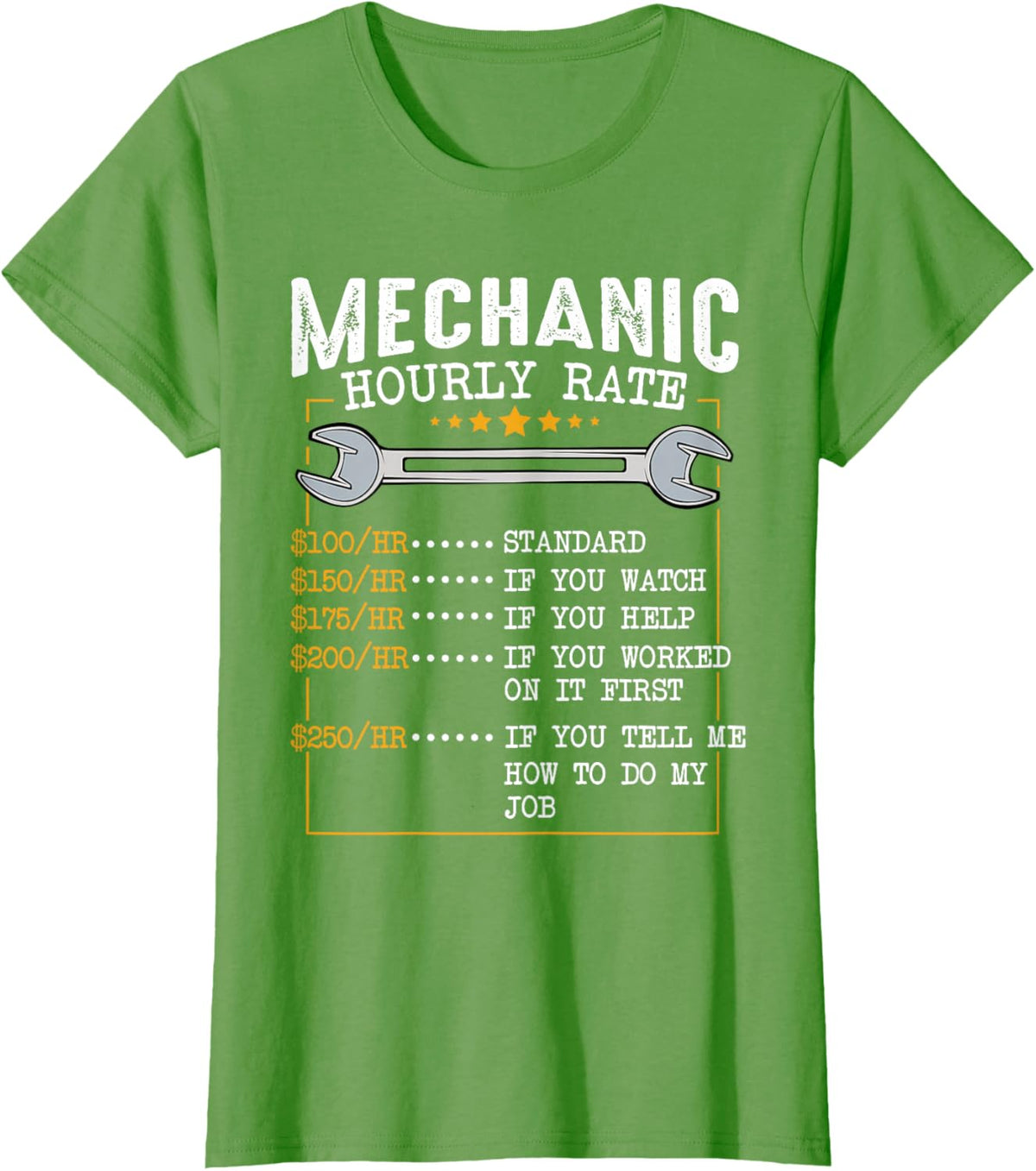 Mechanic Hourly Rate Car Mechatronics Engineer Profession Car Gift