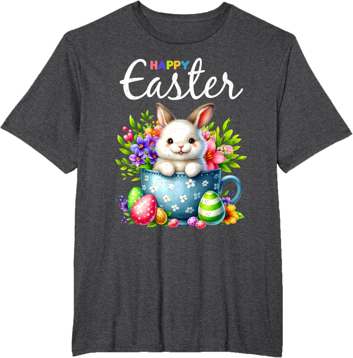Bunny Egg Hunt Happy Easter Cute Spring Christian Holiday
