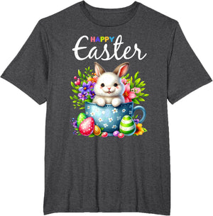 Bunny Egg Hunt Happy Easter Cute Spring Christian Holiday