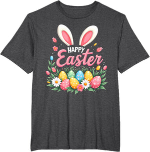 Happy Easter Bunny Spring Easter Egg Easter Shirts For Women