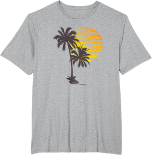 Beach Palm Tree T-Shirt Nice Funny Holiday Summer Holiday