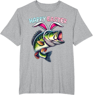 Fisherman Bunny Ears Funny Fish Easter Holiday Eggs Fishing