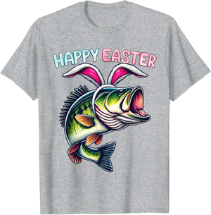 Fisherman Bunny Ears Funny Fish Easter Holiday Eggs Fishing