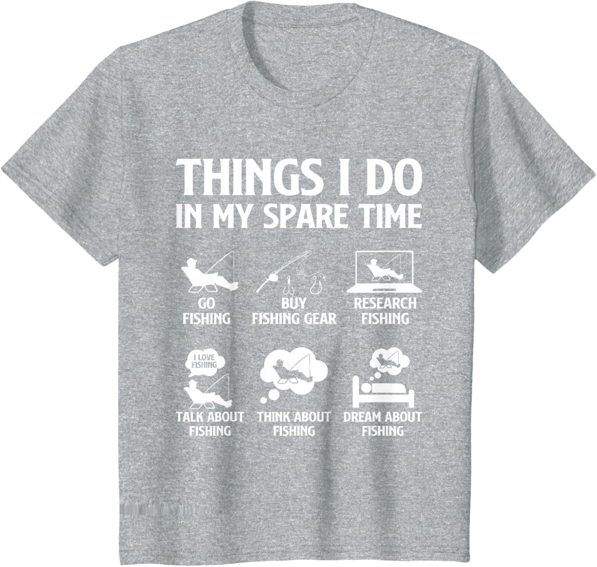 Things I Do in My Spare Time Fishing Boys Men Bass Fishing