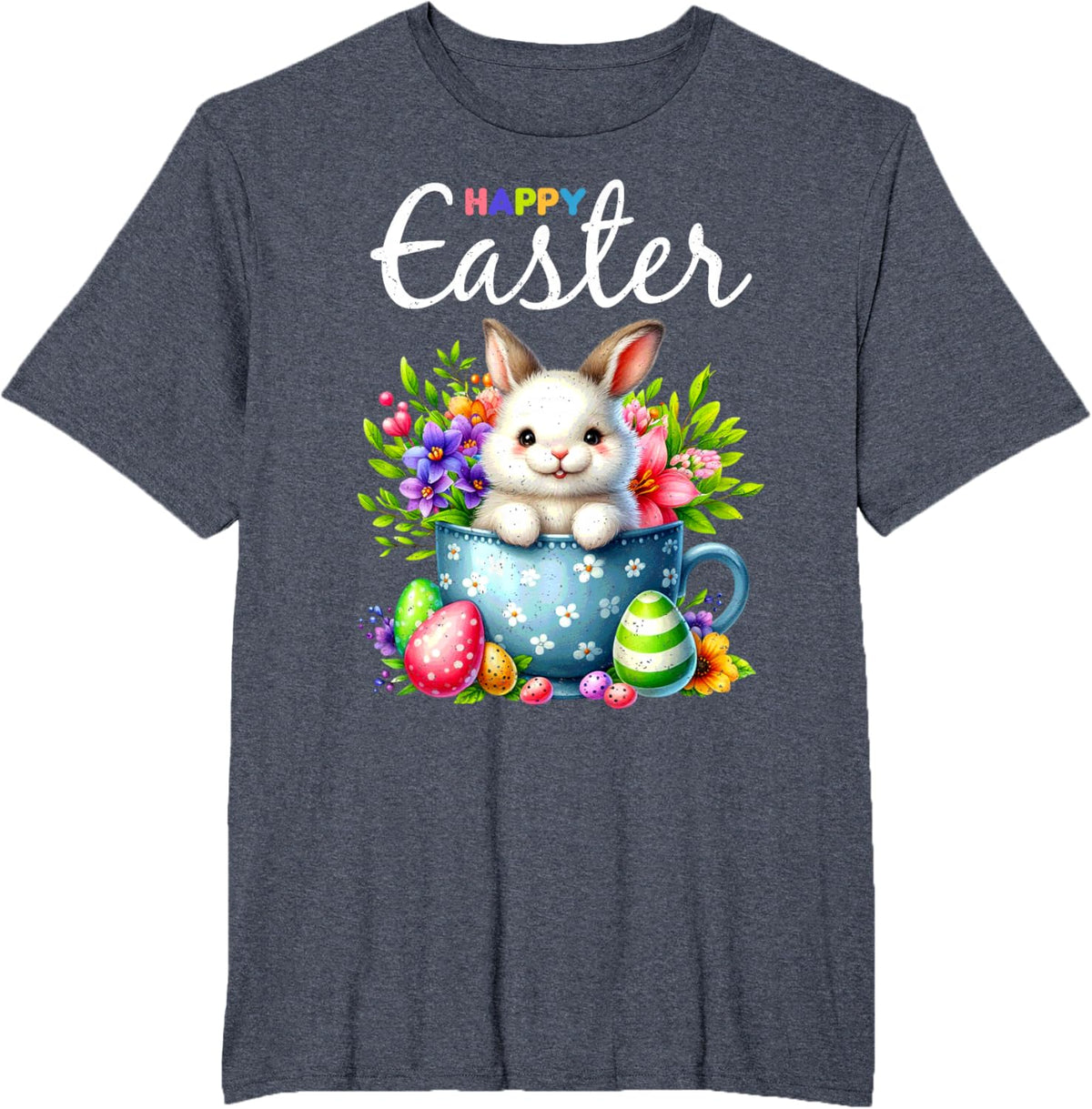 Bunny Egg Hunt Happy Easter Cute Spring Christian Holiday